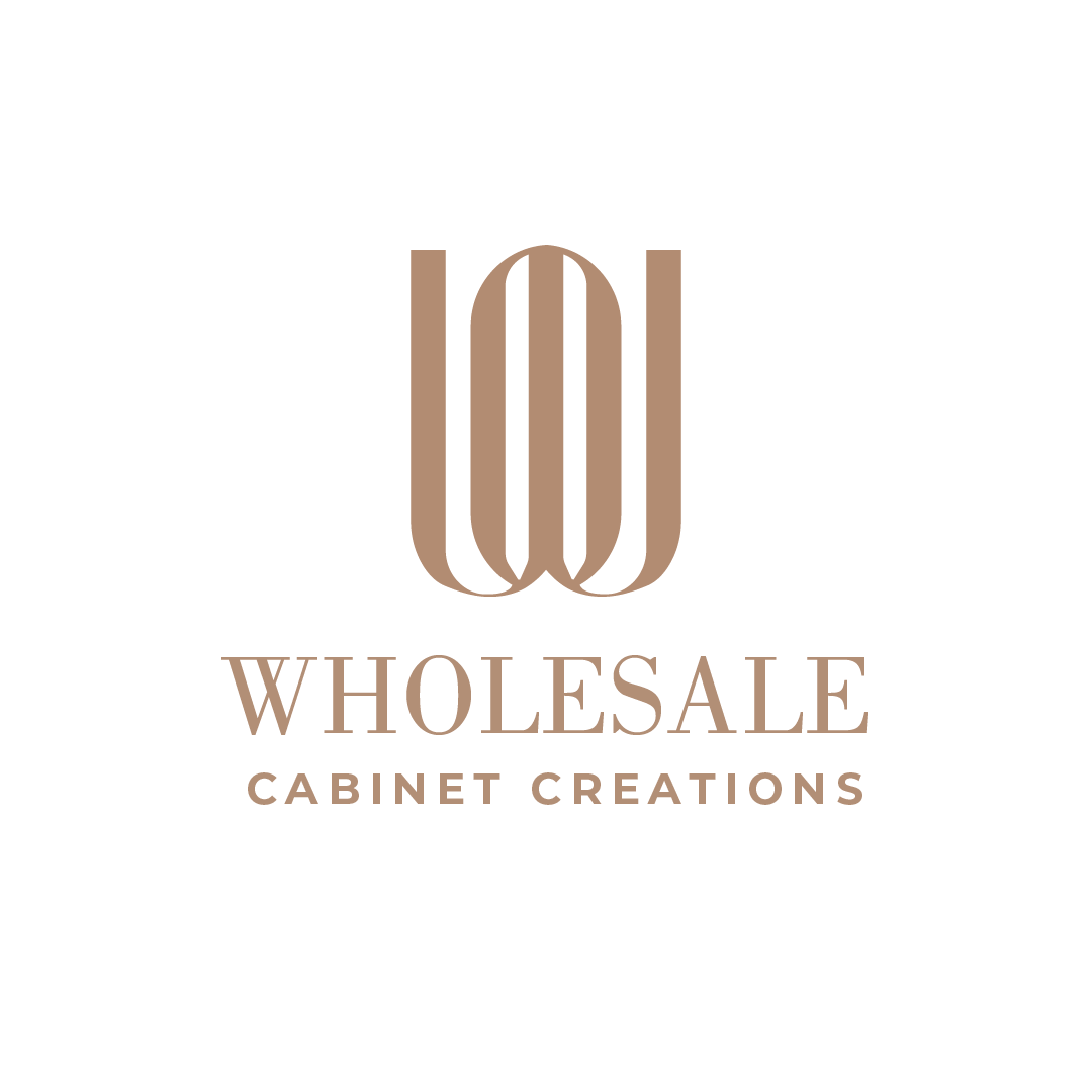 Wholesale Cabinet Creations company logo in brown featuring a stylized "W" and company name below.